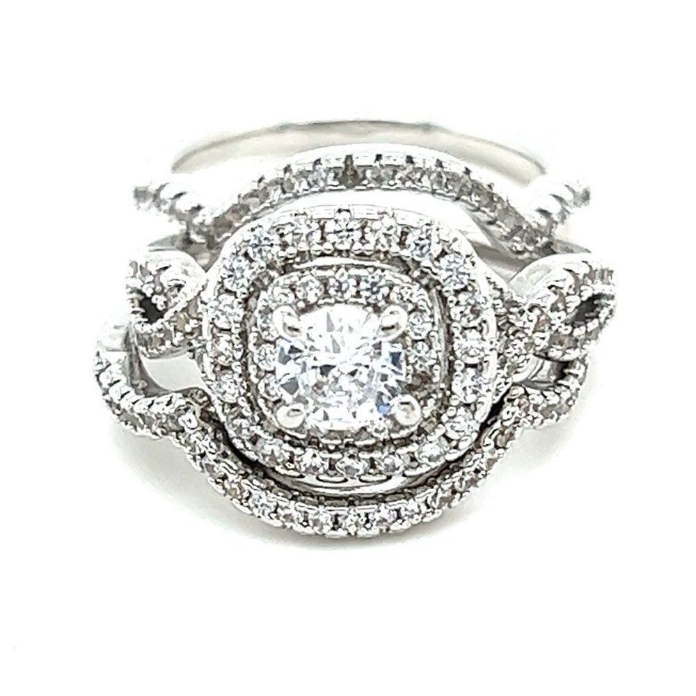 Sparkly 3-Piece Ring Set